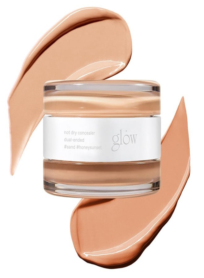 glow not dry concealer #sand #honeysunset | covers under-eye circles & blemishes | full-coverage | dual-color&use | melt-in texture | 0.4 oz | beige - Image 1